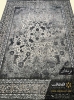 فرش کهنه نما طرح افشان گل سبز ترمه ای درجه یک