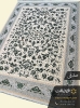 فرش طرح السا گل سبز صدفی