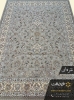 فرش طرح گل افشان نقره ای
