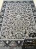 فرش افشان حاشیه گلریز 700 شانه تراکم 2550 نقره ای