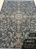 فرش طرح زرگل دودی 700 شانه