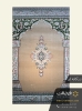 فرش سجاده ای طرح رضوان نسکافه ای فرین بافت