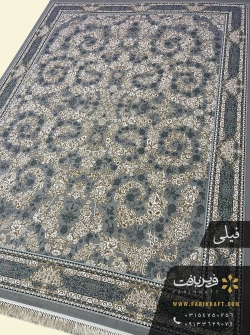 فرش طرح افشان اسلیمی فرین بافت