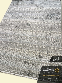 فرش وینتیج گبه طرح زیگزاگ فرین بافت