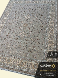 فرش طرح گل افشان 700 شانه فرین بافت