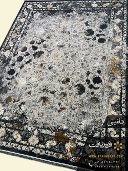 فرش کهنه نما فرین طرح ثمینا دلفینی فرین بافت