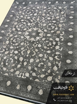 فرش وینتیج طرح ترنج هشت پر فرین بافت