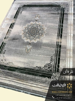 فرش وینتیج طرح ترنج پتینه فرین بافت