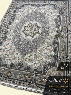 فرش فرانسوی حاشیه گلدانی فرین بافت